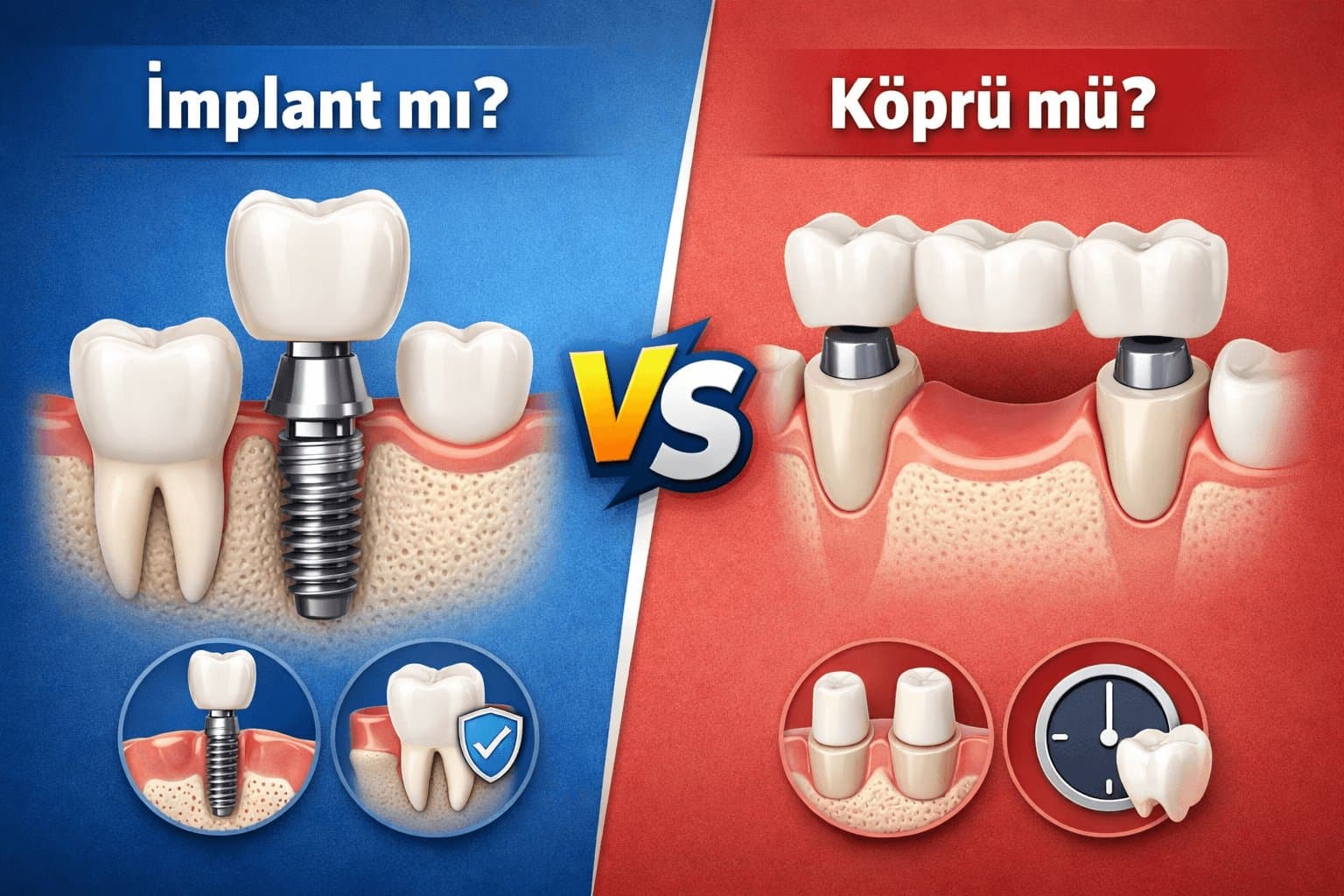 İmplant mı Köprü mü? Karşılaştırma Rehberi