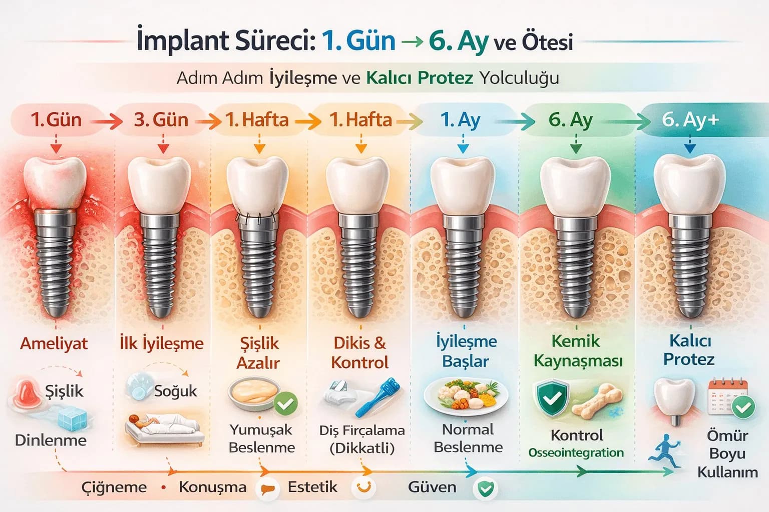 İmplant Sonrası İyileşme ve Dikkat Edilecekler: Gün Gün Hasta Rehberi