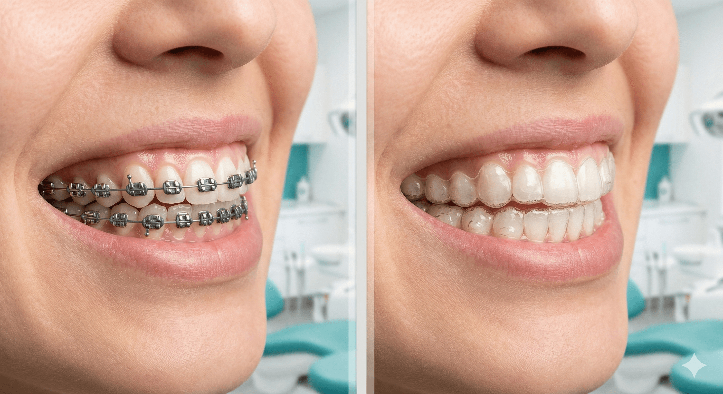 Şeffaf plak ve metal diş teli karşılaştırması — ortodonti tedavi seçenekleri